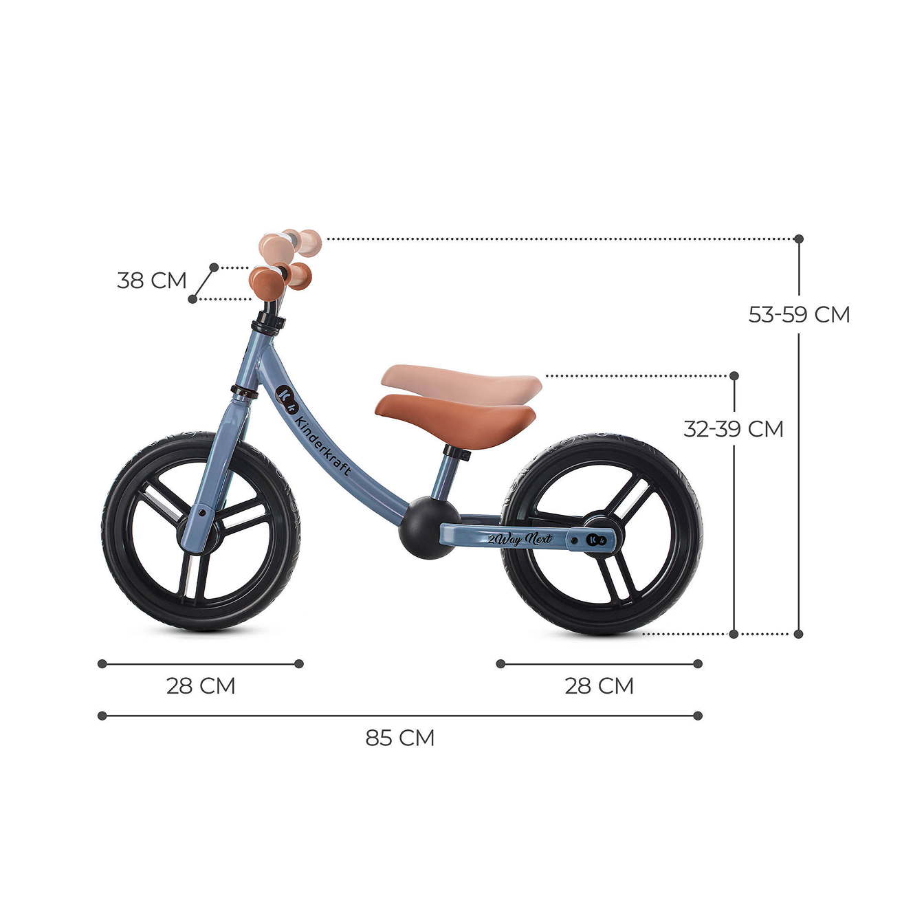 Kinderkraft 2WAY NEXT ბალანს ველოსიპედი / Balance Bike 4