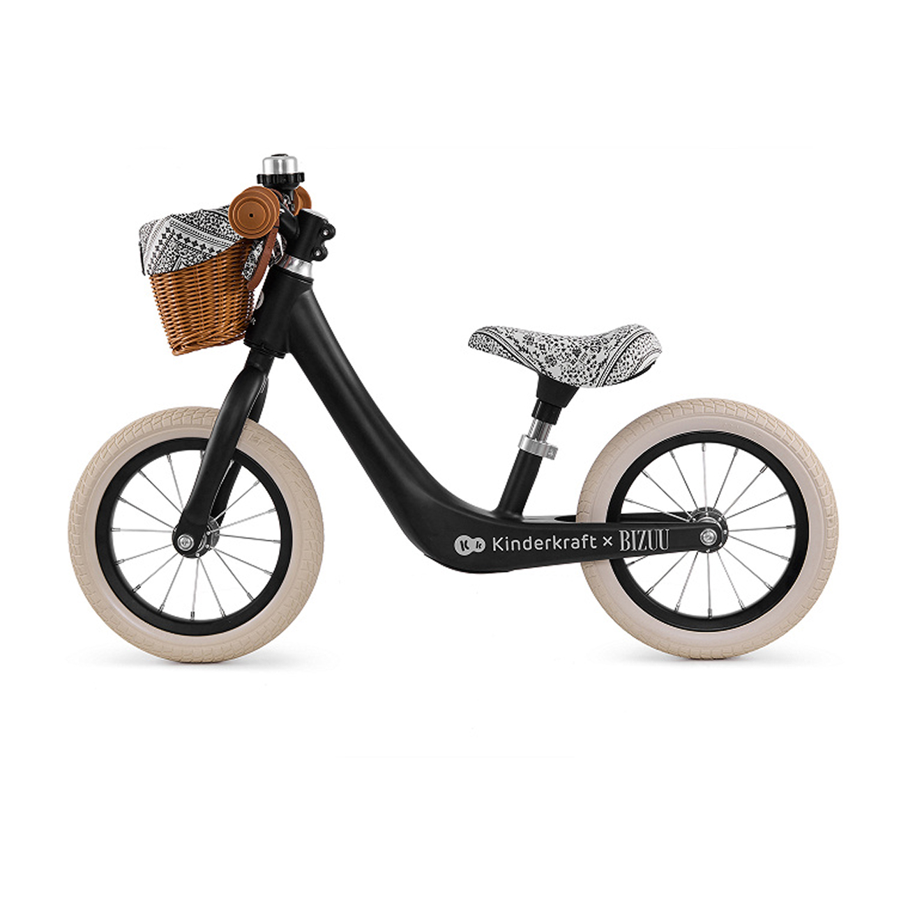 Kinderkraft RAPID 2 ბალანს ველოსიპედი / Balance Bike - შავი