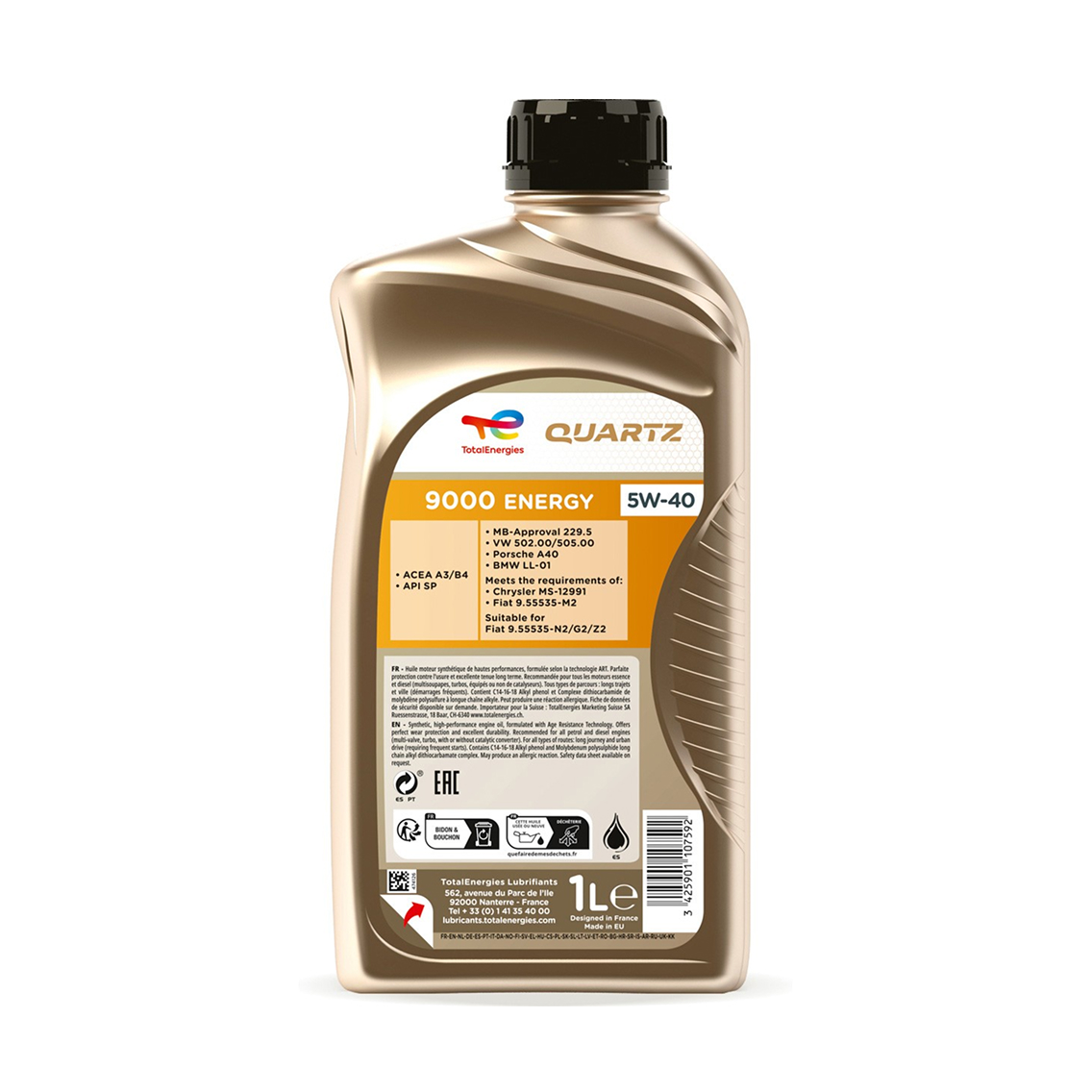 TOTAL Quartz 9000 Energy 0W-40 2