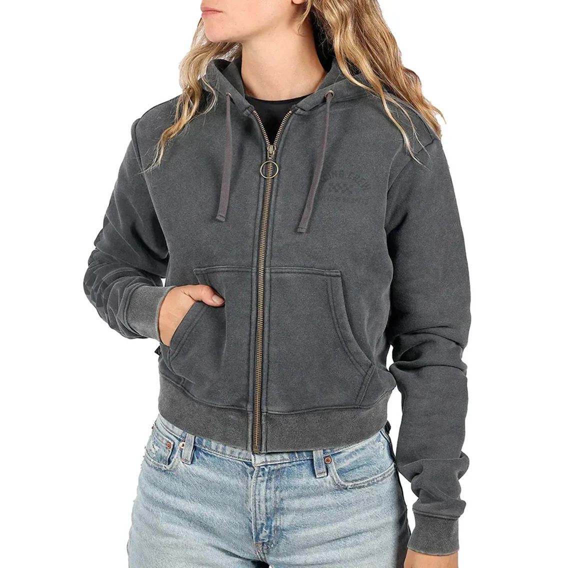 Fasthouse Discord Crop Zip-Up ქალის ჰუდი 3