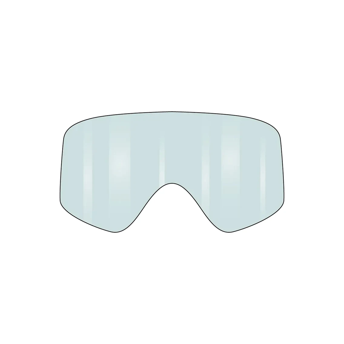 Fasthouse VonZipper Porkchop სათადარიგო ჩამოსხმული ლინზა - გამჭვირვალე